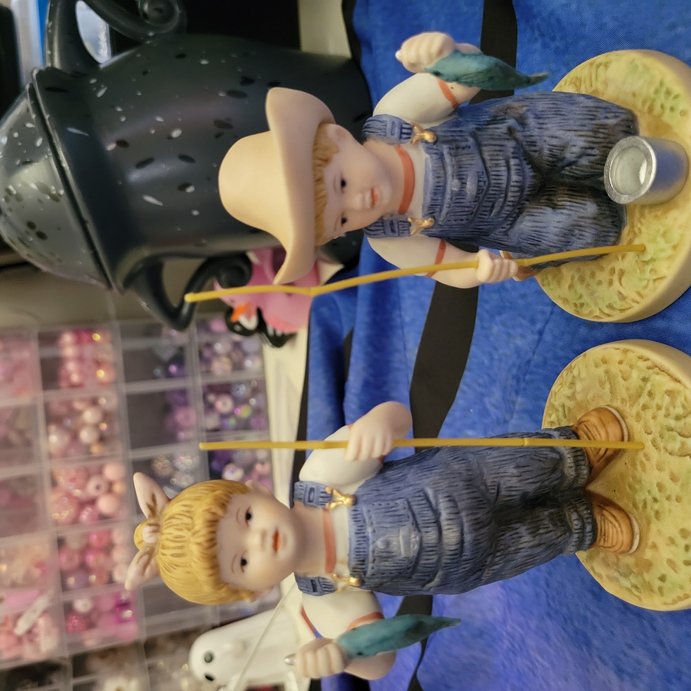 Charming Kids Fishing Figurine Set